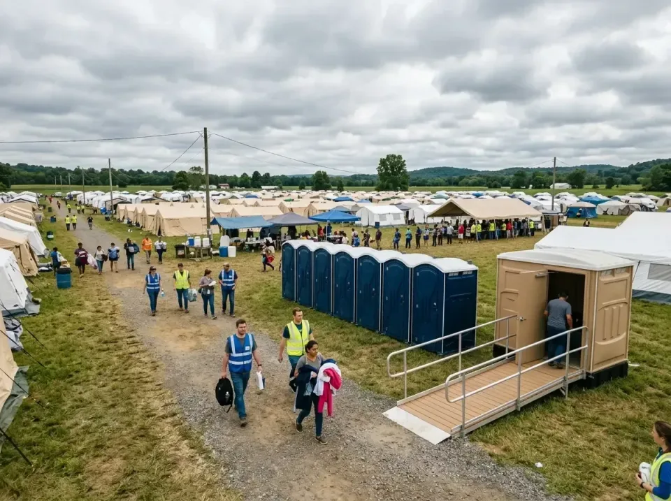 disaster-relief-camp-restrooms-010 — frequently asked questions, Dumpster & Portable Bathrooms Rental in Larned, KS